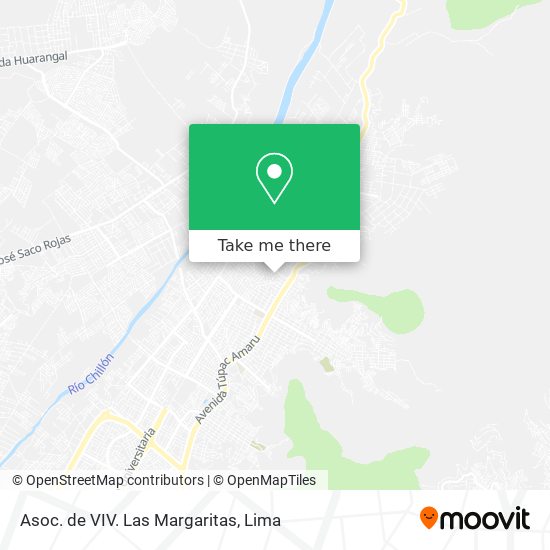 Asoc. de VIV. Las Margaritas map