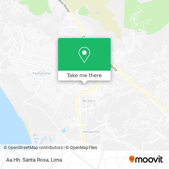 Aa.Hh. Santa Rosa map