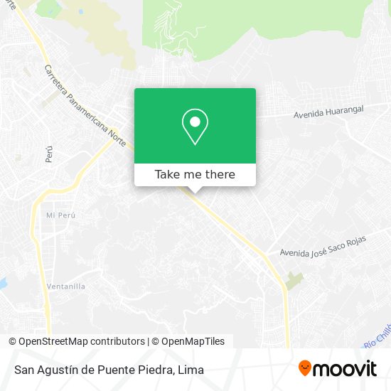 Mapa de San Agustín de Puente Piedra