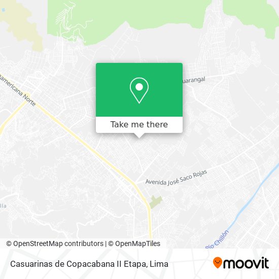 Mapa de Casuarinas de Copacabana II Etapa