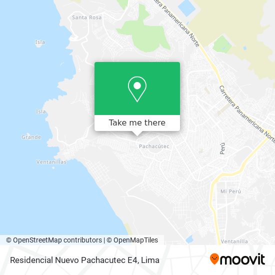 Residencial Nuevo Pachacutec E4 map