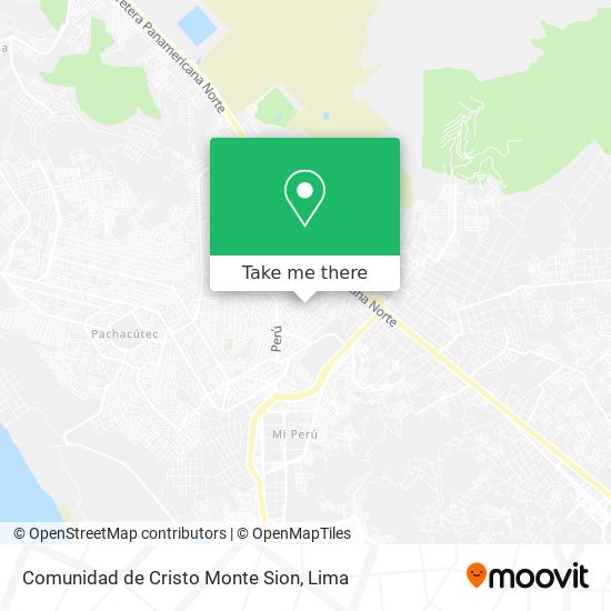 Mapa de Comunidad de Cristo Monte Sion