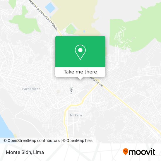 Monte Sión map