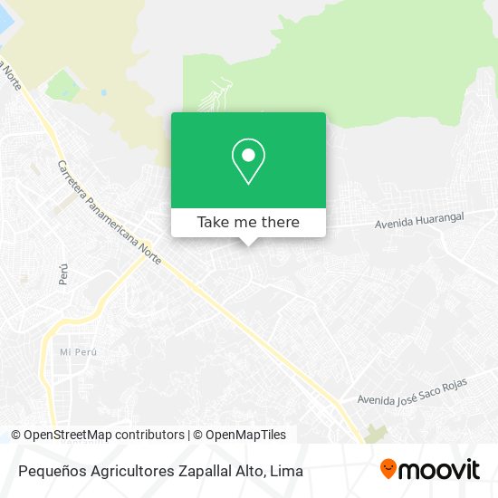 Pequeños Agricultores Zapallal Alto map