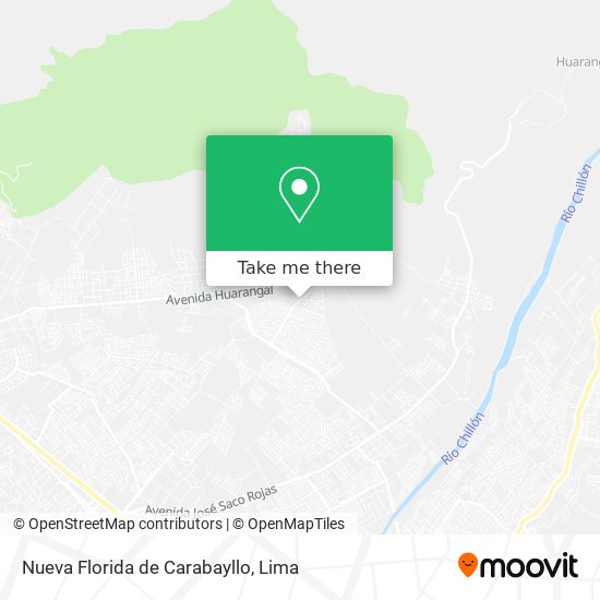 Mapa de Nueva Florida de Carabayllo