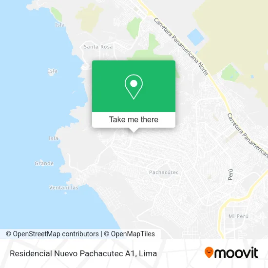 Residencial Nuevo Pachacutec A1 map