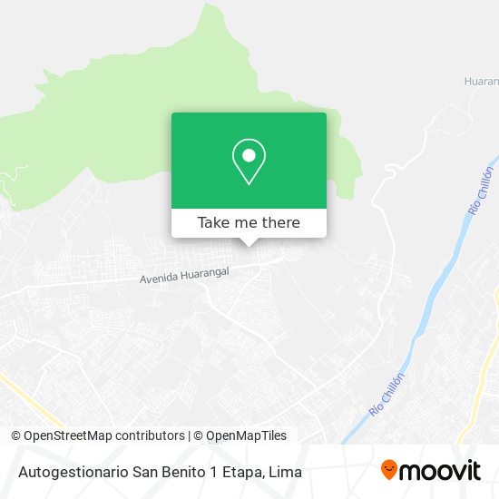 Mapa de Autogestionario San Benito 1 Etapa