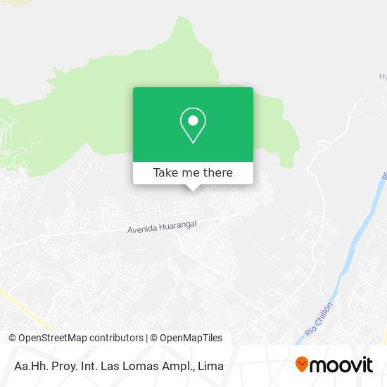 Aa.Hh. Proy. Int. Las Lomas Ampl. map