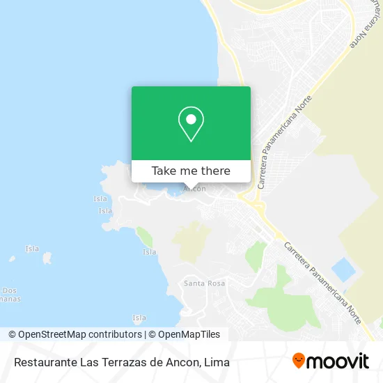 Mapa de Restaurante Las Terrazas de Ancon