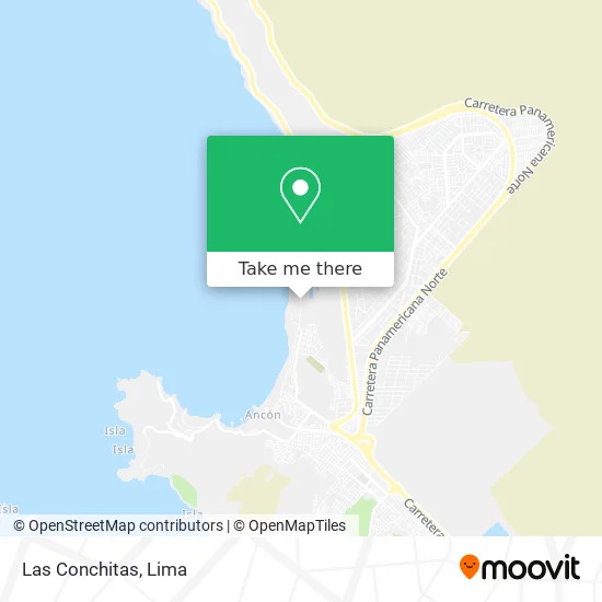 Las Conchitas map