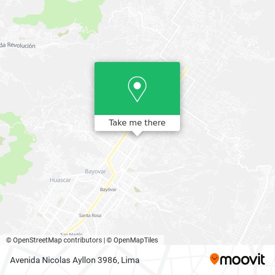 Mapa de Avenida Nicolas Ayllon 3986