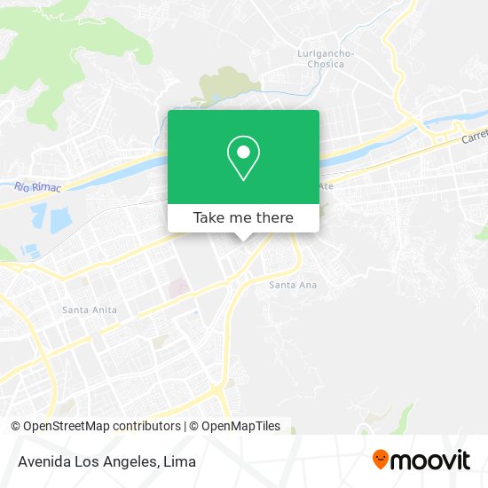 Avenida Los Angeles map