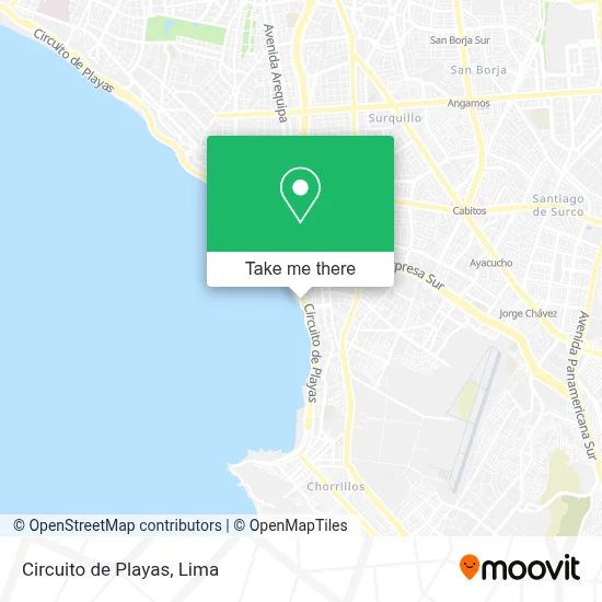 Circuito de Playas map