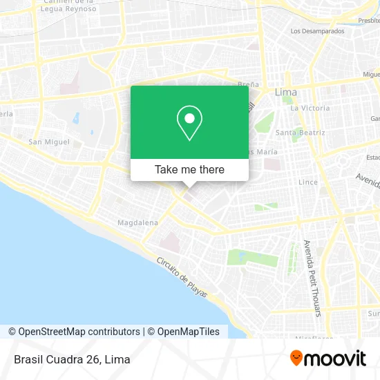 Mapa de Brasil Cuadra 26