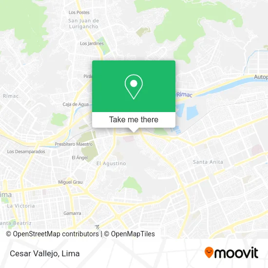 Mapa de Cesar Vallejo