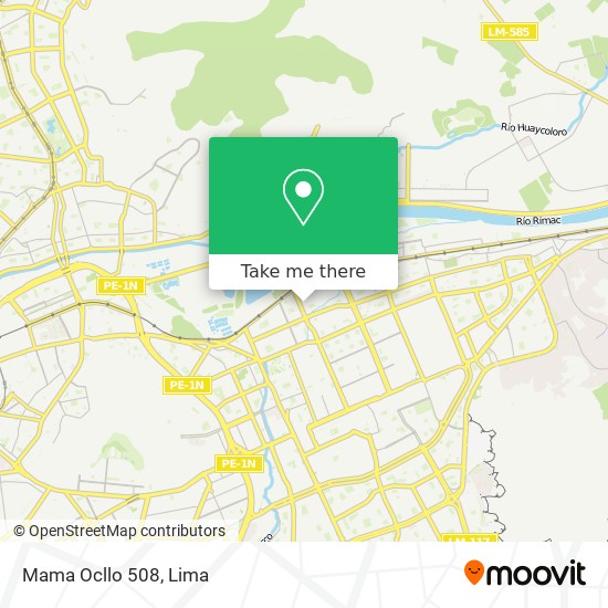 Mama Ocllo 508 map