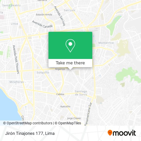 Mapa de Jirón Tinajones 177