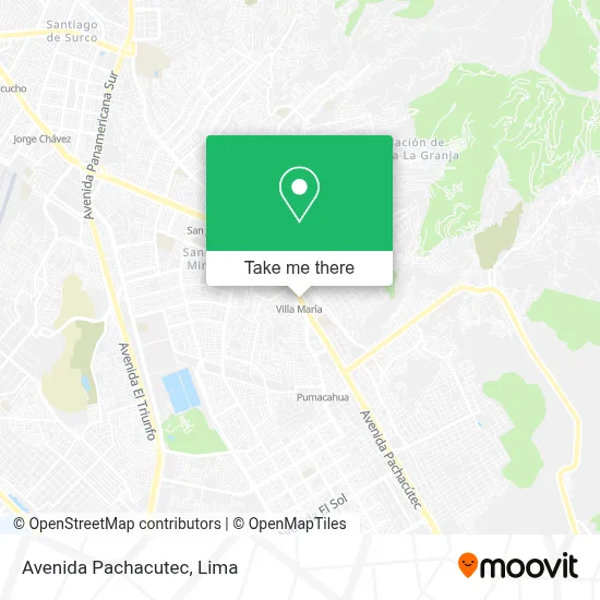 Avenida Pachacutec map