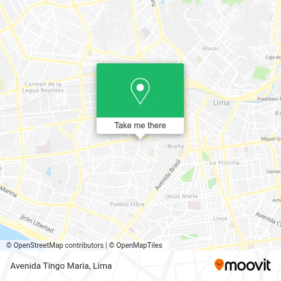 Avenida Tingo Maria map