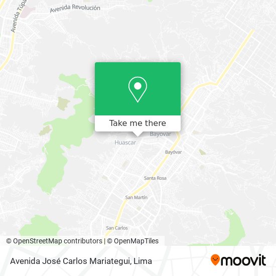 Mapa de Avenida José Carlos Mariategui