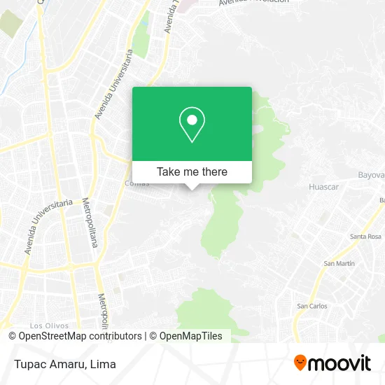 Tupac Amaru map