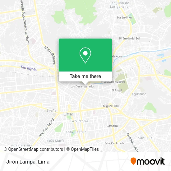 Jirón Lampa map
