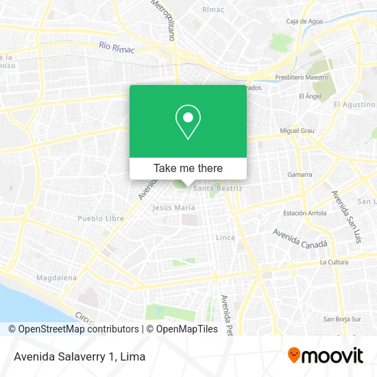 Mapa de Avenida Salaverry 1