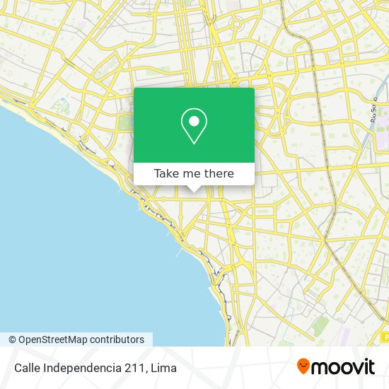 Mapa de Calle Independencia 211