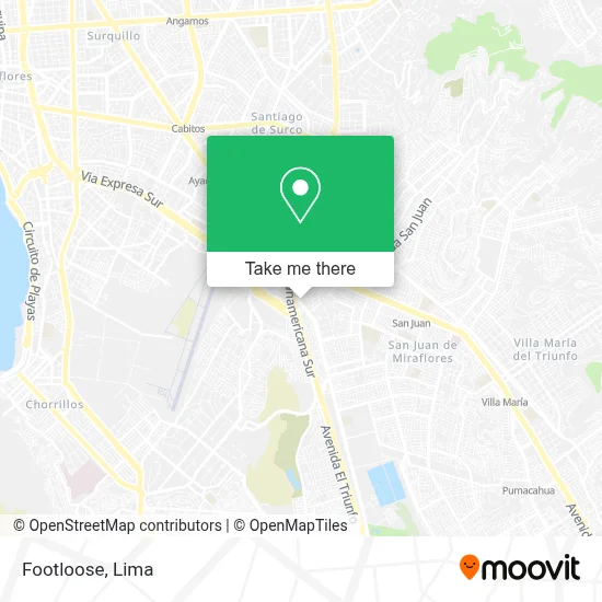 Footloose map
