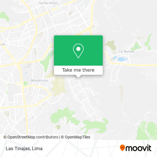 Las Tinajas map