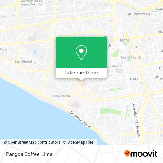 Pangoa Coffee map