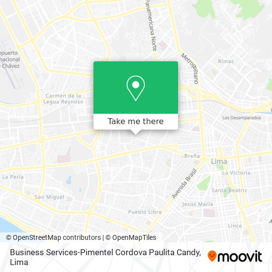 Business Services-Pimentel Cordova Paulita Candy map