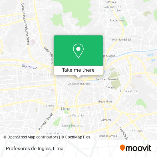 Profesores de Inglés map