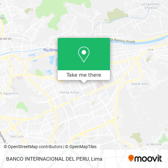 Mapa de BANCO INTERNACIONAL DEL PERU