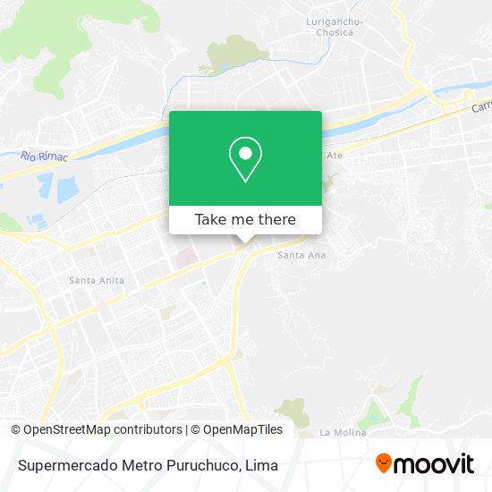 Supermercado Metro Puruchuco map