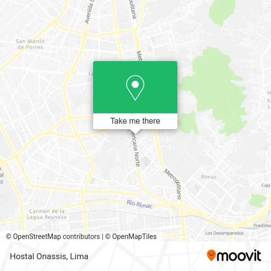 Mapa de Hostal Onassis