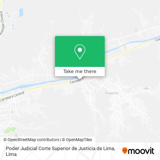 Poder Judicial Corte Superior de Justicia de Lima map