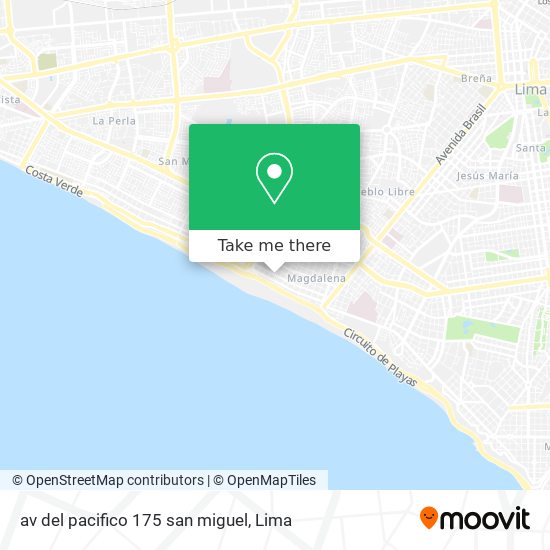av del pacifico 175 san miguel map
