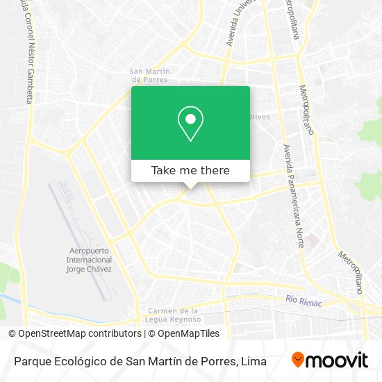 Parque Ecológico de San Martín de Porres map