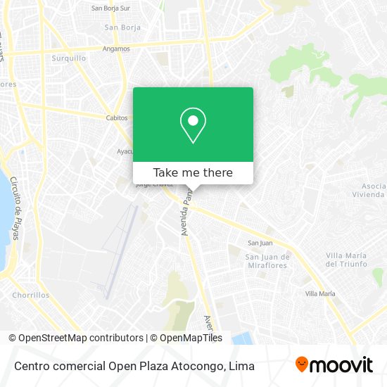 Mapa de Centro comercial Open Plaza Atocongo