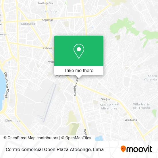 Centro comercial Open Plaza Atocongo map