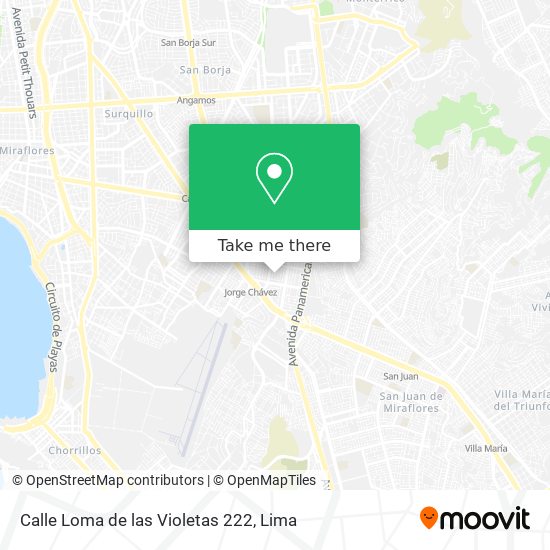 Calle Loma de las Violetas 222 map