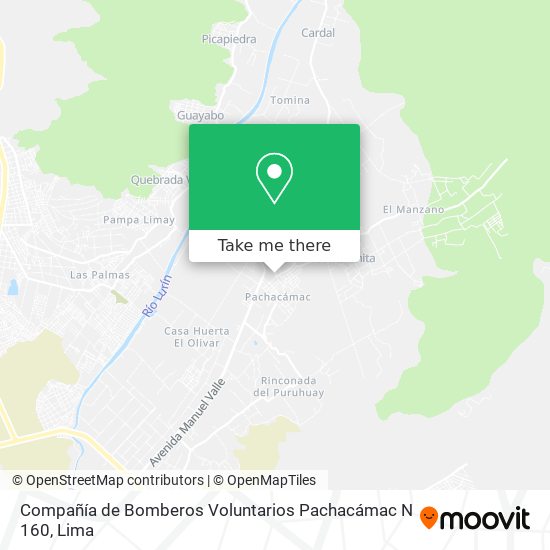 Compañía de Bomberos Voluntarios Pachacámac N 160 map