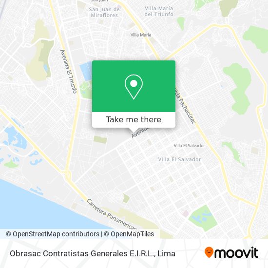 Mapa de Obrasac Contratistas Generales E.I.R.L.