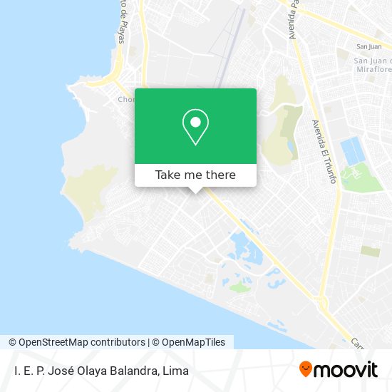 Mapa de I. E. P. José Olaya Balandra