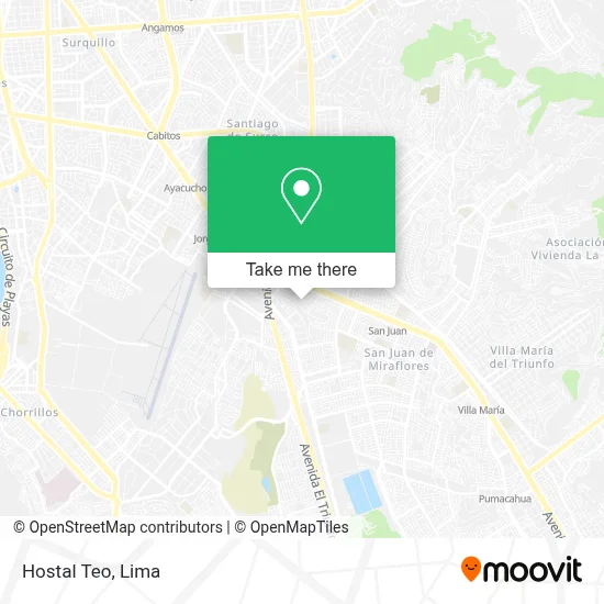 Hostal Teo map