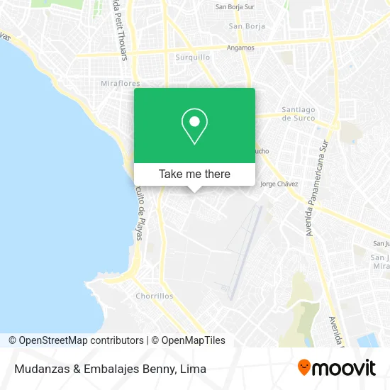 Mapa de Mudanzas & Embalajes Benny