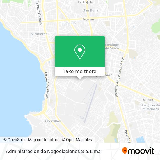 Administracion de Negociaciones S a map