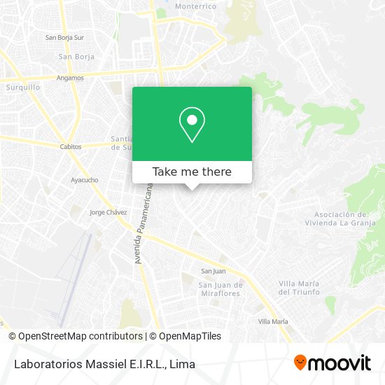 Mapa de Laboratorios Massiel E.I.R.L.