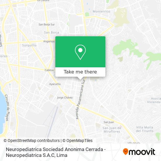 Neuropediatrica Sociedad Anonima Cerrada - Neuropediatrica S.A.C map